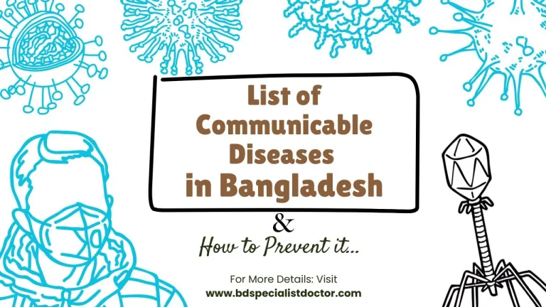 List of Communicable Diseases in Bangladesh and Their Prevention